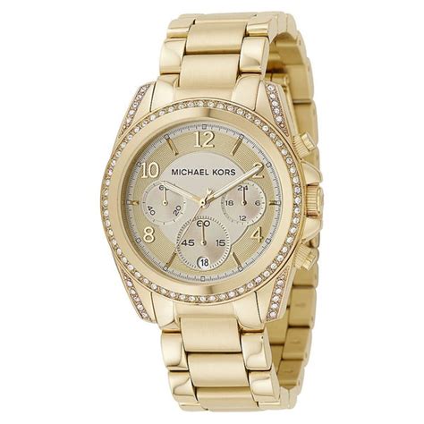 michael kors women's mk5166 blair goldtone stainless steel chronograph watch|Michael Kors Watch mk5166.